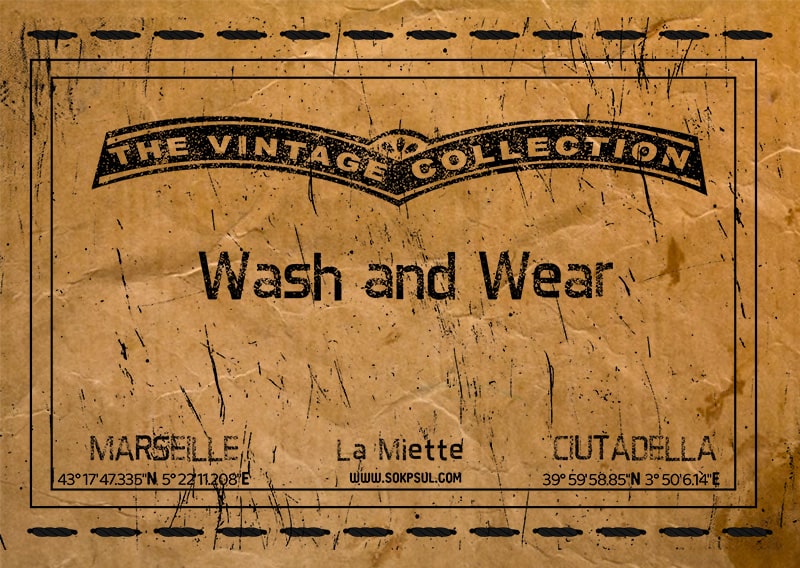 etiquette bleu de travail