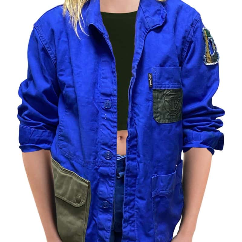 Veste vintage bleu de travail Custom